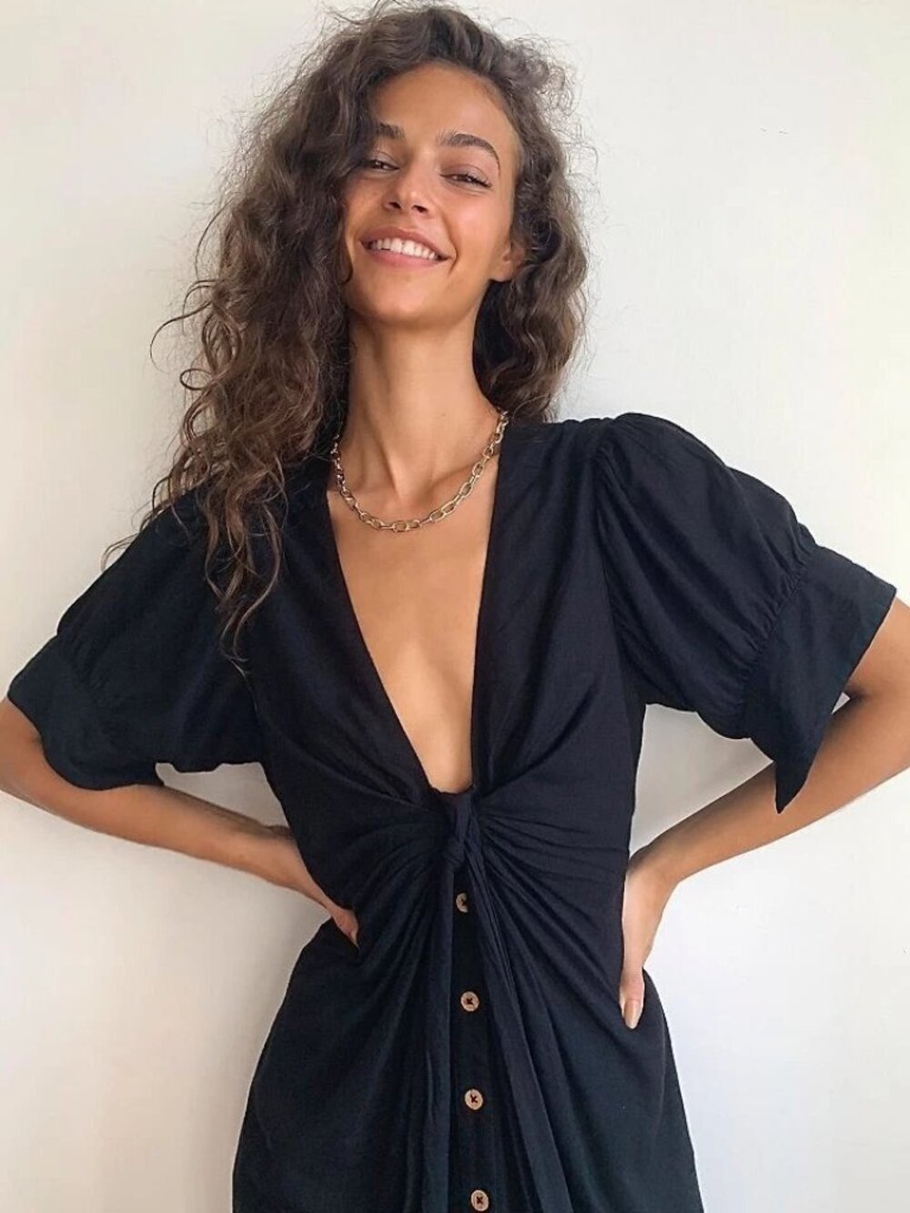Free People Vintage Summer Midi Maxi | Small | Black - Picture 2 of 4